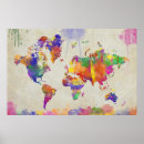 Buscar mapa del mundo posters Continentes
