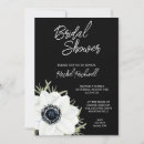 Buscar floral blanco y negro invitaciones Elegante