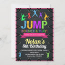 Buscar trampoline invitaciones Niño