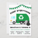 Buscar reciclaje invitaciones Camión de basura