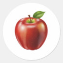 Buscar manzana roja pegatinas Orgánica