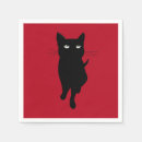 Buscar gatos servilletas Gato negro