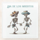 Buscar esqueleto mexicano posavasos Dia de los muertos