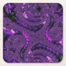 Buscar del fractal posavasos Púrpura