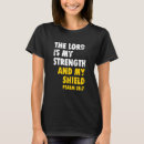 Buscar el señor es mi fuerza camisetas Biblia