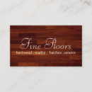 Buscar madera dura tarjetas de visita Parqué