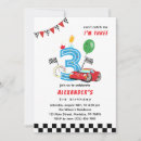 Buscar fiesta del coche de carreras invitaciones Cualquier niño