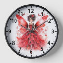 Buscar cocina roja relojes de pared Para niños