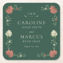 Buscar papel del vintage posavasos Flores