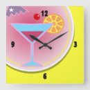 Buscar martini relojes de pared Vidrio