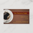 Buscar café caliente tarjetas de visita Cafetería