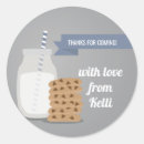 Buscar leche y galletas pegatinas Para todos