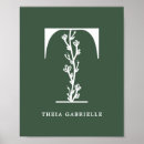 Buscar letra t posters Verde