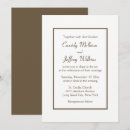 Buscar marrón boda invitaciones Para ella