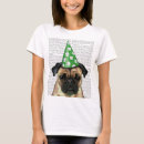 Buscar pug camisetas Hojas de flores