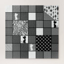 Buscar pinturas del gato puzzles Negro y blanco