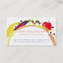Buscar dieta tarjetas de visita Verdura