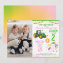 Buscar tractores verdes invitaciones Cualquier niño