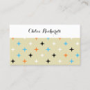 Buscar starburst tarjetas de visita Mediados de siglo