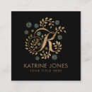 Buscar letra k tarjetas de visita Monograma