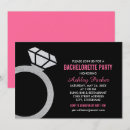 Buscar anillo de diamante invitaciones Prometida