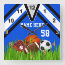 Buscar amante del baloncesto relojes de pared Fútbol