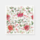 Buscar poinsettia servilletas Navidades