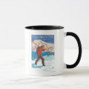 Buscar esquiador tazas Nieve