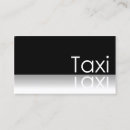 Buscar taxi elegante tarjetas de visita Chofer