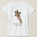 Buscar jirafa mujer camisetas Divertido