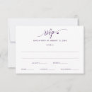 Buscar pluma tarjetas rsvp Morado
