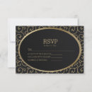 Buscar remolinos tarjetas rsvp Negro