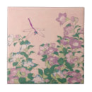 Buscar libélula del vintage azulejos Flores