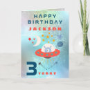 Buscar tres años tarjetas Chico