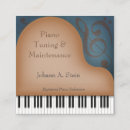 Buscar gran profesor tarjetas de visita Pianista
