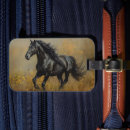 Buscar caballo negro etiquetas para maletas Vintage