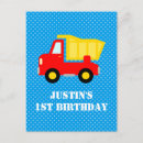 Buscar dumptruck invitaciones Niños