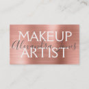 Buscar artista maquillaje de tarjetas de visita Rosa