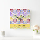 Buscar búho lindo relojes de pared Animales lindos