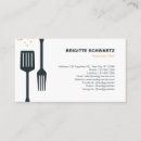 Buscar espátula tarjetas de visita Catering