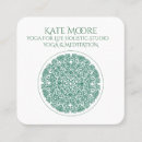 Buscar mandala tarjetas de visita Verde