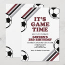 Buscar del fútbol invitaciones de cumpleaños Para niños