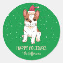 Buscar bulldog francés pegatinas Feliz navidad