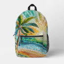 Buscar palmas mochilas Puesta de sol
