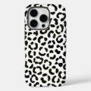 Buscar leopardo blanco y negro iphone fundas Patrón animal