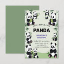 Buscar panda linda invitaciones Cualquier niño
