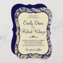 Buscar ivory lace invitaciones Azul