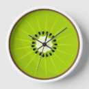 Buscar kiwi relojes de pared Verde