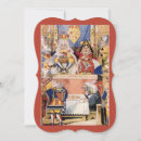 Buscar rey y reina de corazones invitaciones Vintage