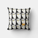 Buscar pingüino blanco y negro cojines Ilustracion